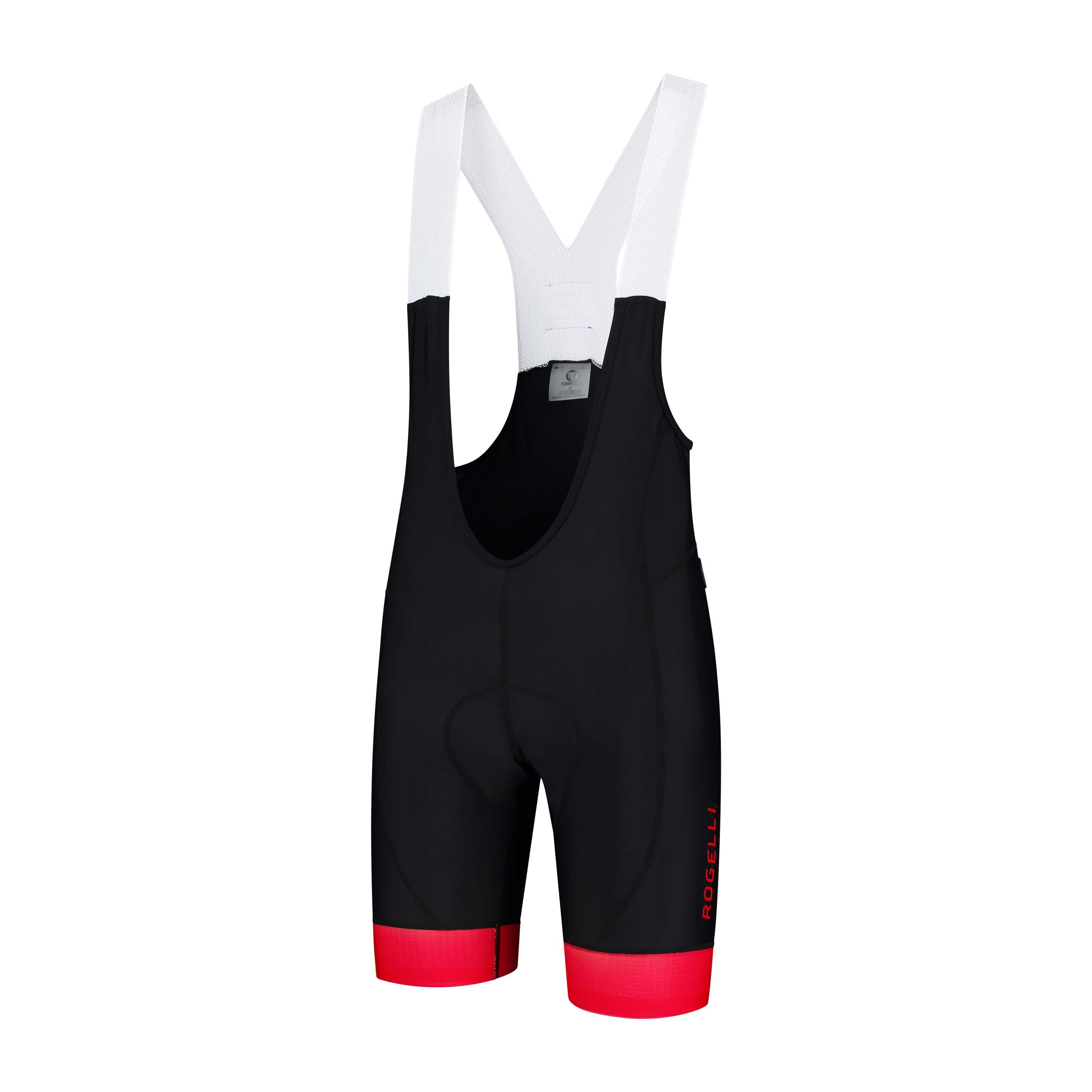 Rogelli Flex Schwarz/Rot Herren Radhose Kurz Mit Träger