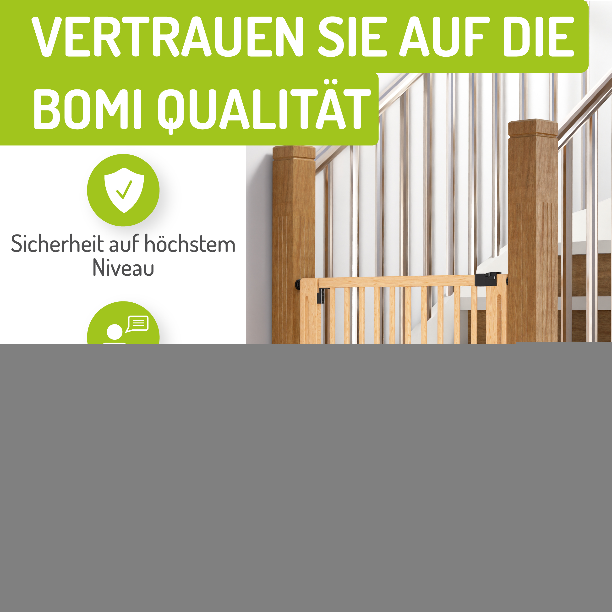 bomi Türschutzgitter & Hundeklappen bomi Verlängerungen - 77 cm für Miko L