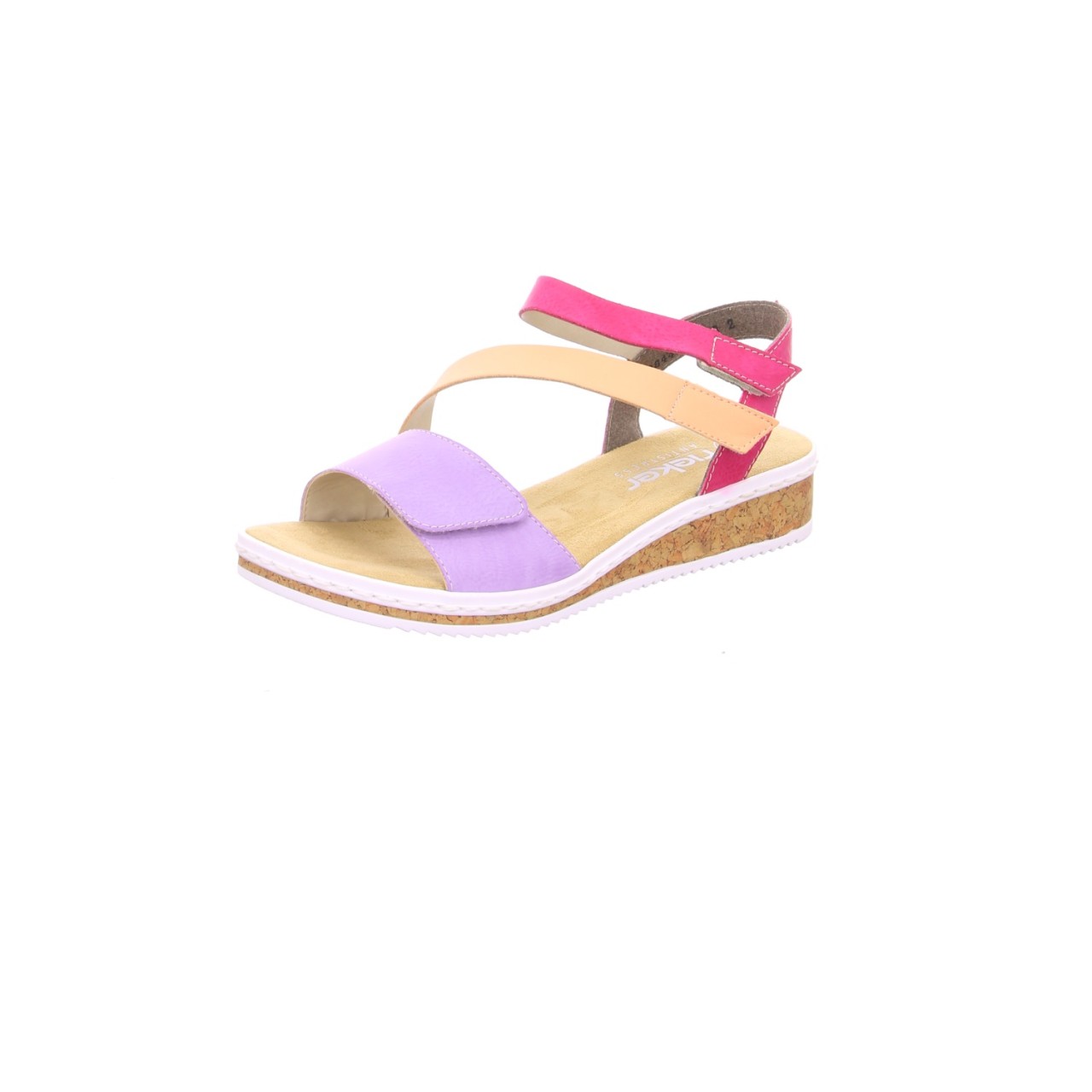 RIEKER Klassische Sandalen lila/pink
