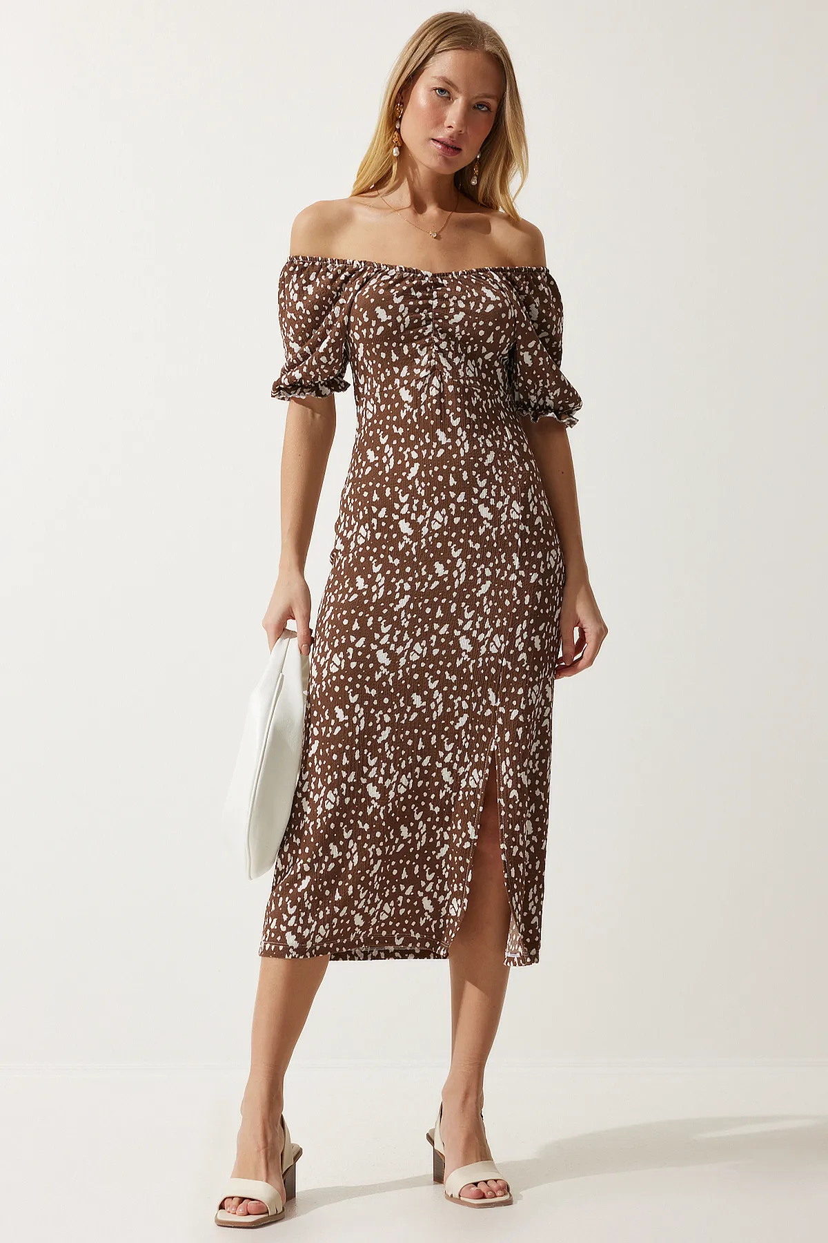 Happiness İstanbul  Kleid - Braun - A-Linie