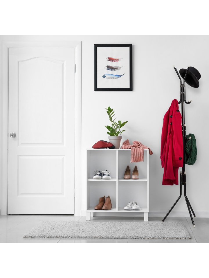 relaxdays Garderobenständer in Schwarz - (B)44 x (H)180 x (T)39 cm günstig kaufen onesize