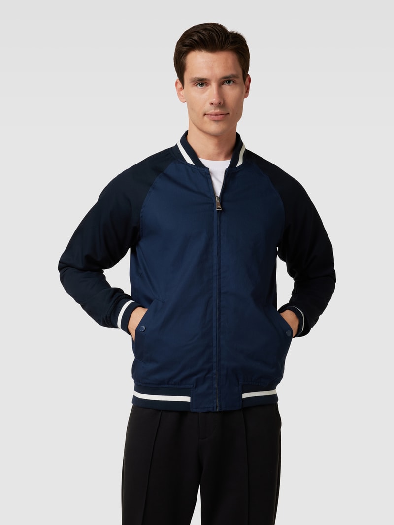 Bomberjacke mit Allover-Muster in violett