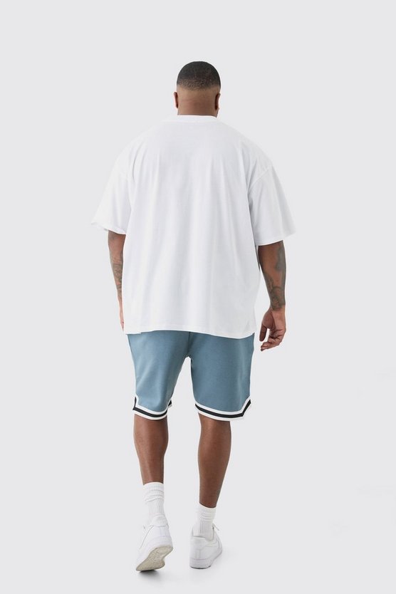 Plus Oversize T-Shirt mit Worldwide Adler Print