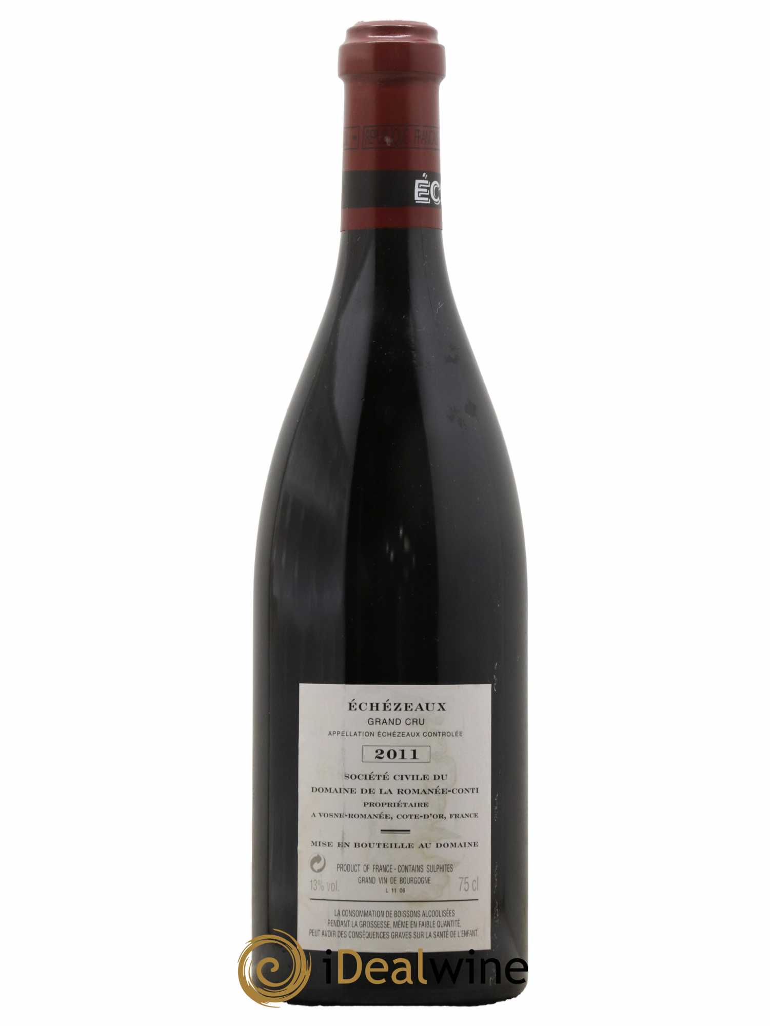 Echezeaux Grand Cru Domaine de la Romanée-Conti  2011 - Lot de 1 Bouteille