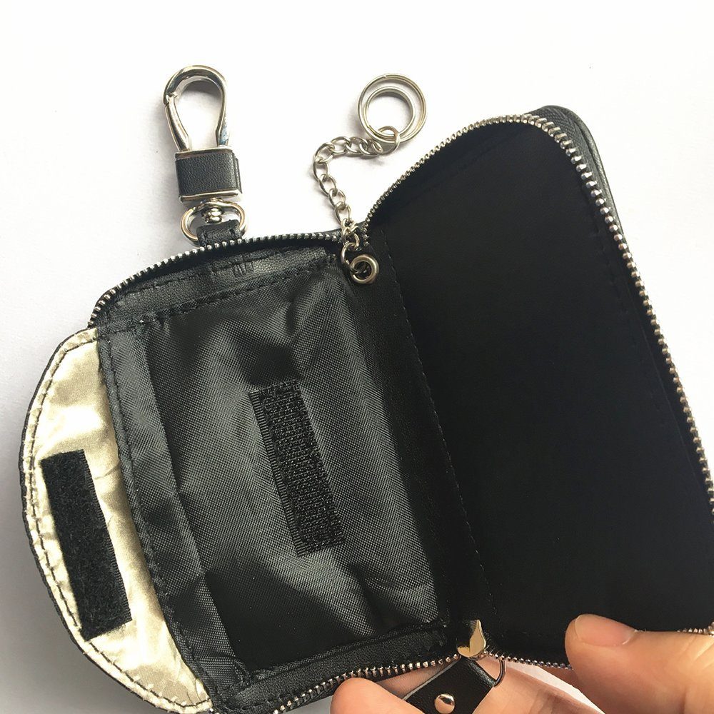 Jormftte Schlüsselkasten Schutz Autoschlüssel Tasche (Set, 1 * Autoschild-Schlüsseletui), Blockiert das Signal stark und sorgt für Signalisolierung.