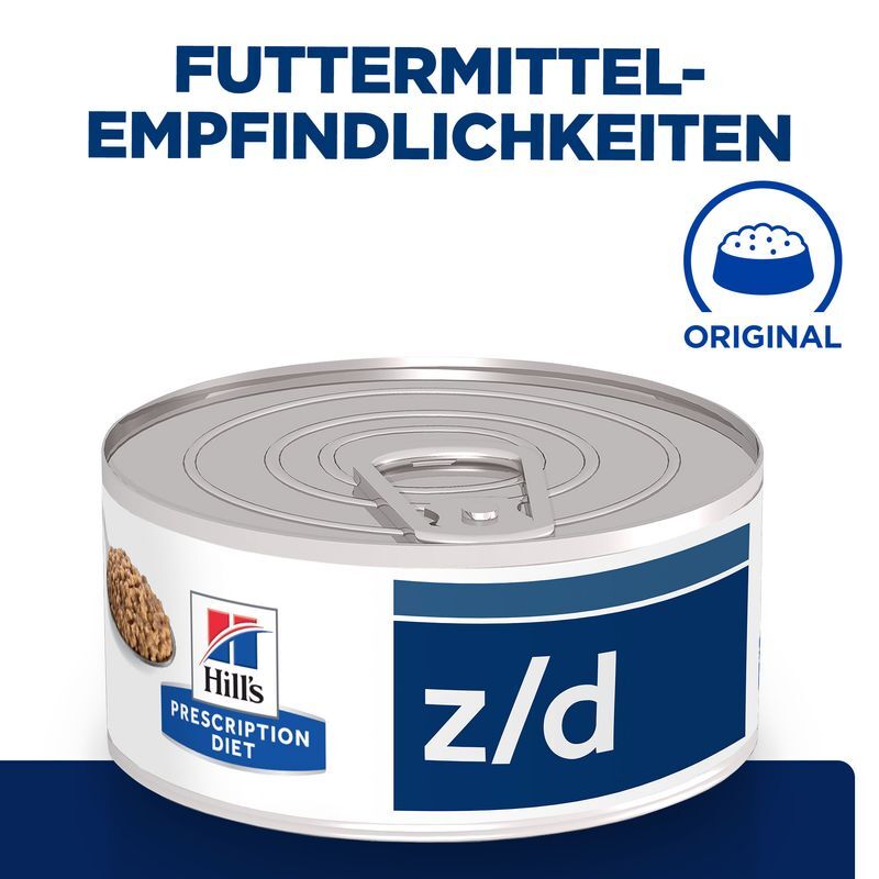 Hill's Hypoallergenes Hundefutter Hill's Prescription Diet Food Sensitivities z/d Original 12x370 g