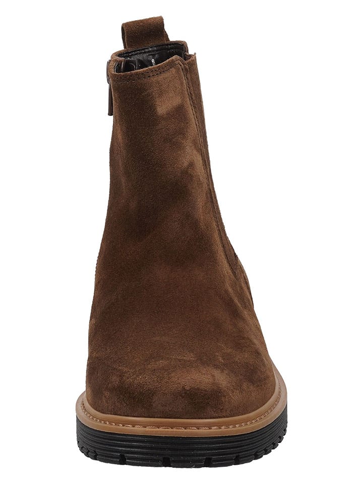 Gabor Leder-Chelsea-Boots in Braun günstig kaufen