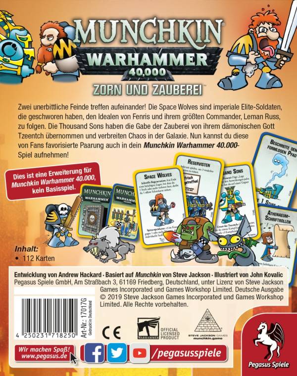Munchkin Warhammer 40.000: Zorn und Zauberei (Erw.)