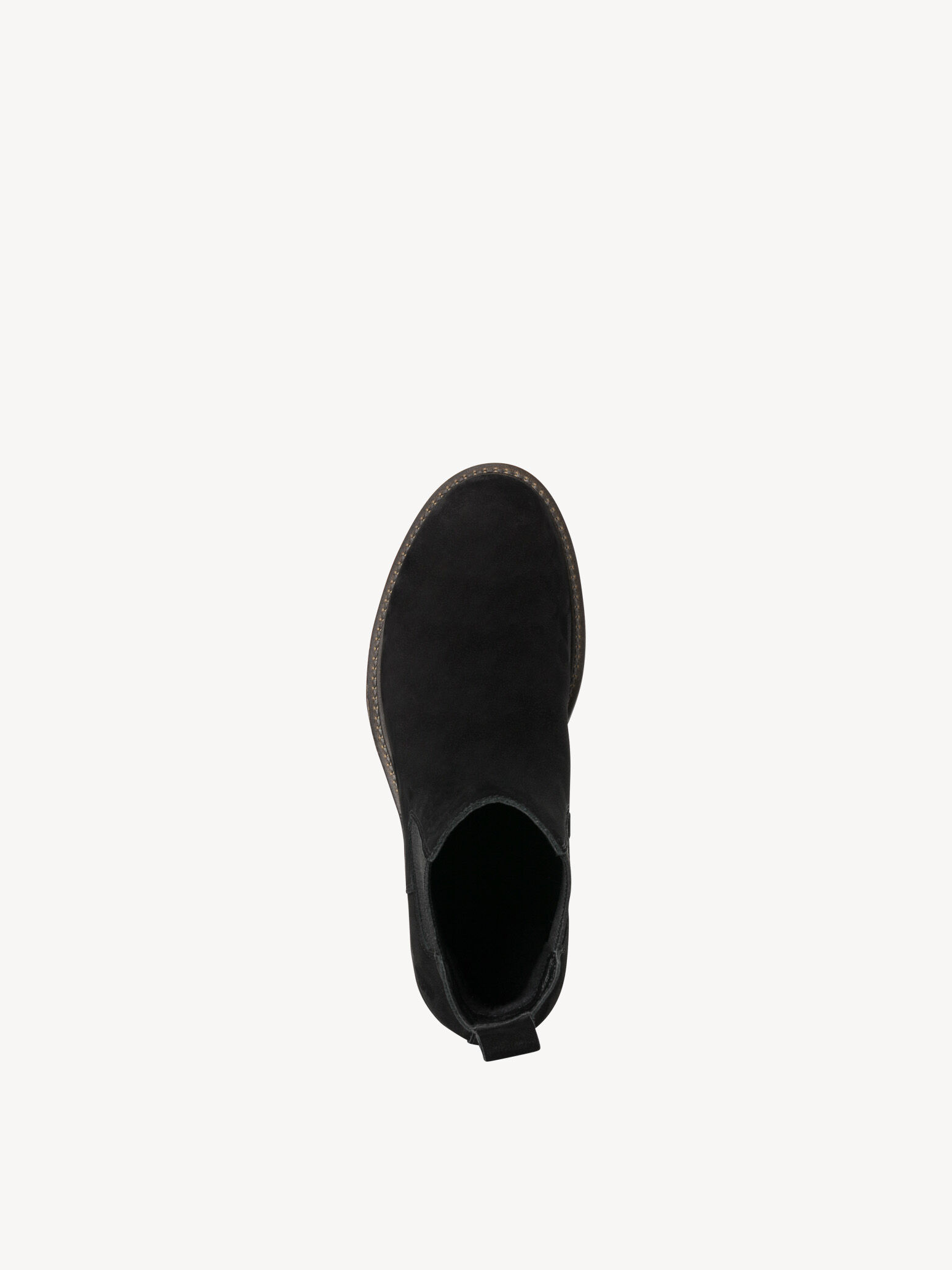Bottine Chelsea en cuir - noir