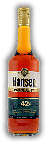 Hansen Präsident 0,7 Liter Hansen Präsident 0,7 Liter Jamaica - Rumverschnitt mit vollmundigem Aroma. 0,7	 Liter - Vol 42%