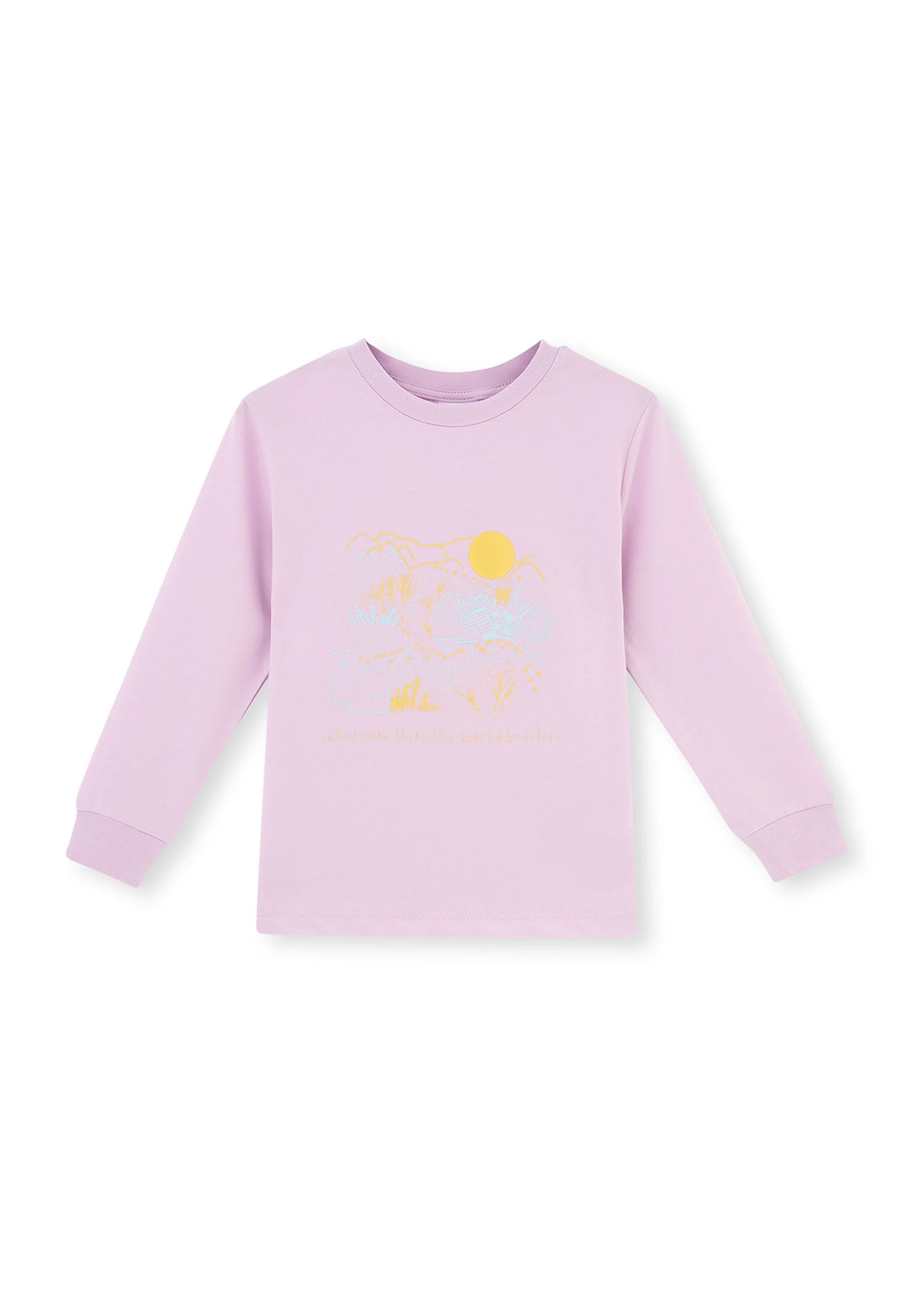 Conjunto regular de cuello redondo y manga larga DAGI - Pijama