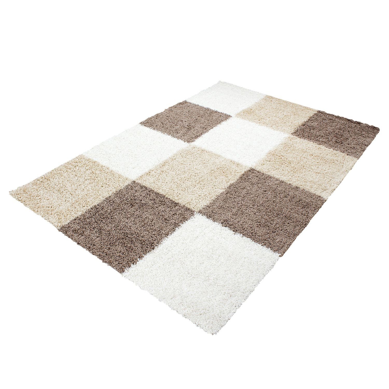 Hochflor-Teppich Shaggy Teppich LIFE MOCCA, SchönesWohnen24