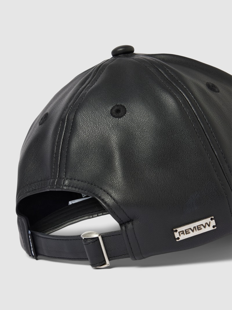 Basecap mit Label-Detail in schwarz