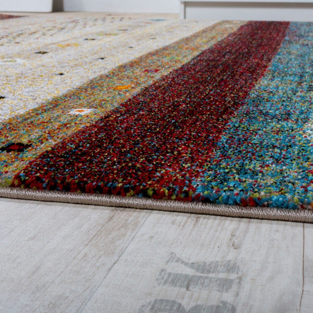 Teppich Nomaden 815, Paco Home, rechteckig, Höhe: 16 mm, Kurzflor, Gabbeh Design, gestreift, ideal im Wohnzimmer & Schlafzimmer