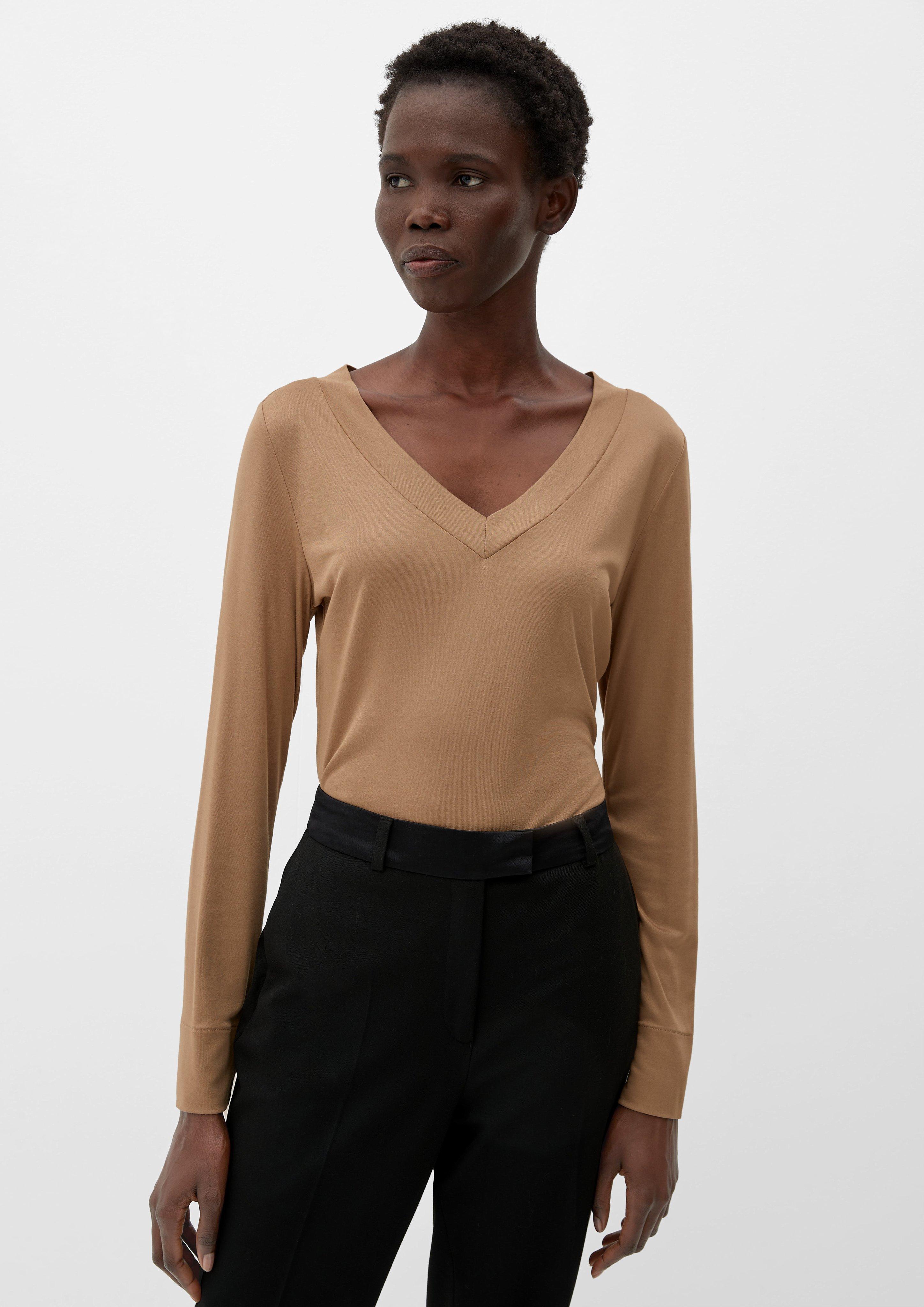 Longsleeve mit V-Ausschnitt  2123051-8443