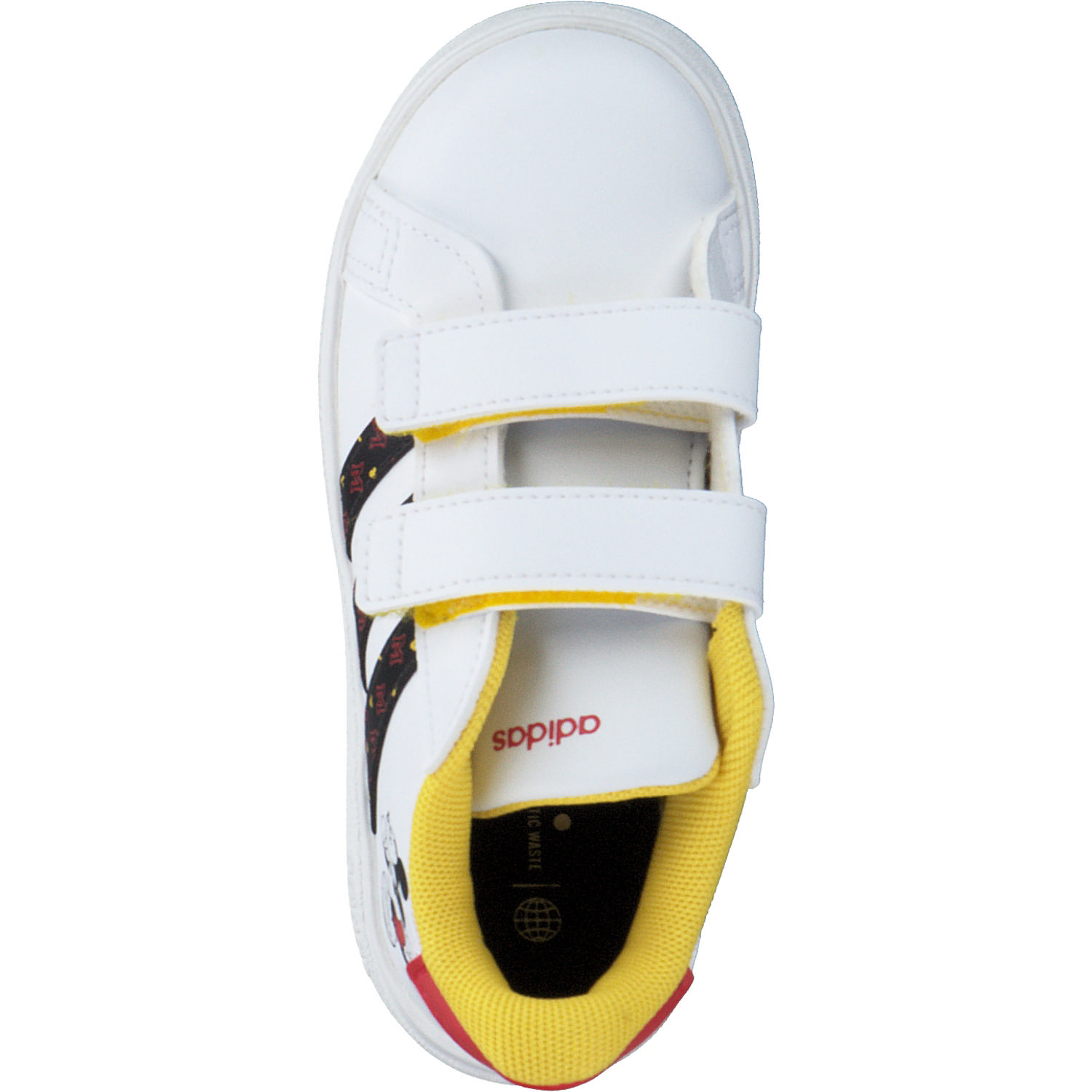 Adidas Grand Court Mickey CF I, Sneakers Low, Kinder, ftwr white/core black/better s