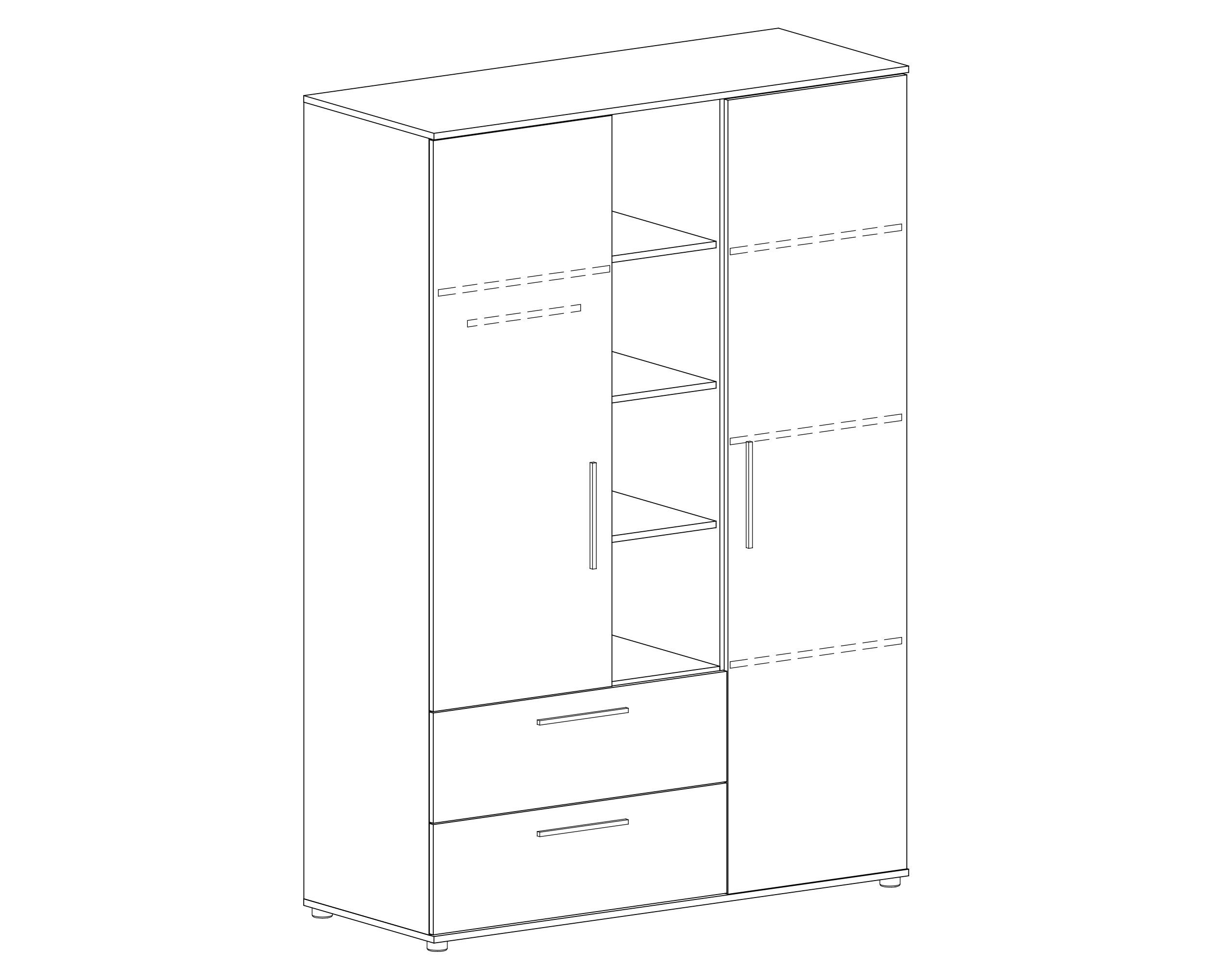arthur berndt Babyzimmer-Komplettset Babyzimmer-Set Alessio 3-teilig, (Set)