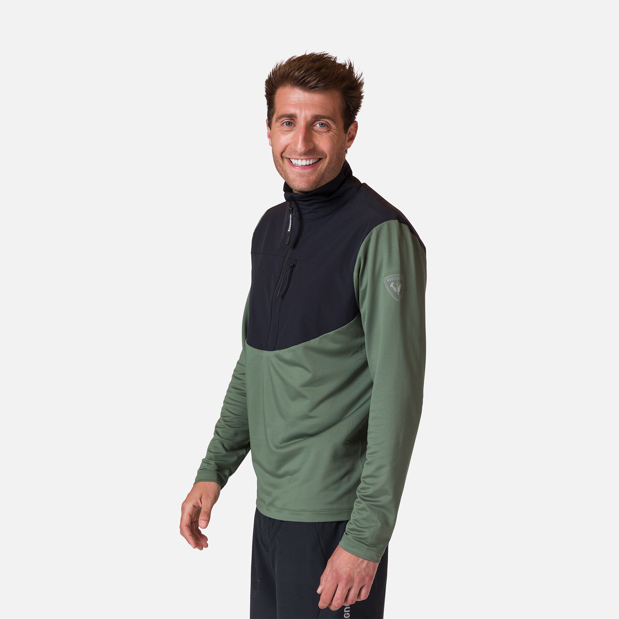 Couche intermédiaire semi-zippé homme