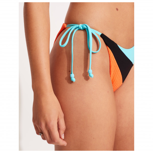 Seafolly - Women's Slice of Splice Spliced Tie Side Rio - Bikini-Bottom