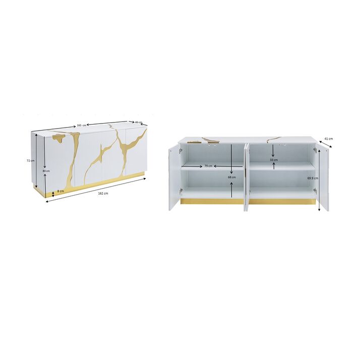 KARE Sideboard Cracked