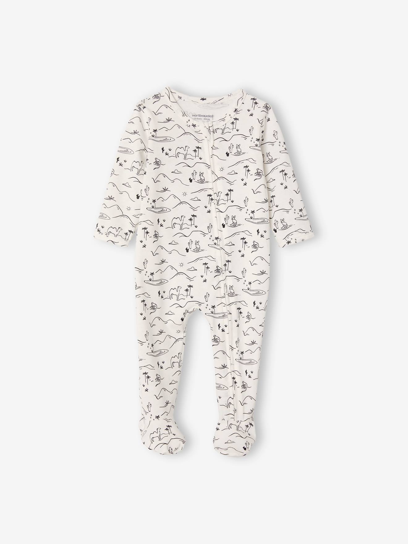 Vertbaudet 3er-Pack Baby Schlafanzüge Oeko-Tex - pack wollweiß