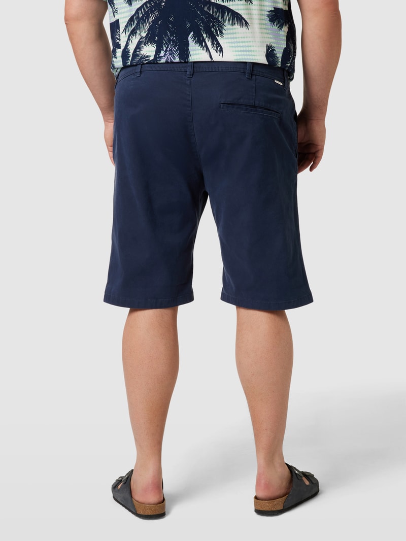 PLUS SIZE Chino-Shorts mit Eingrifftaschen in marineblau