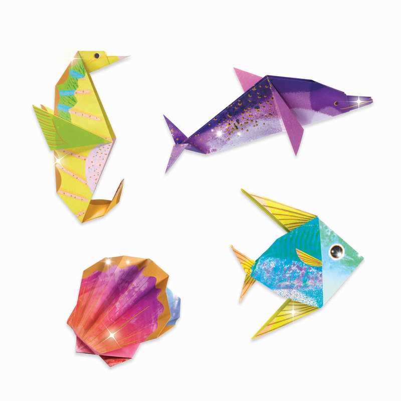 Pochette Origami Les animaux marins Djeco