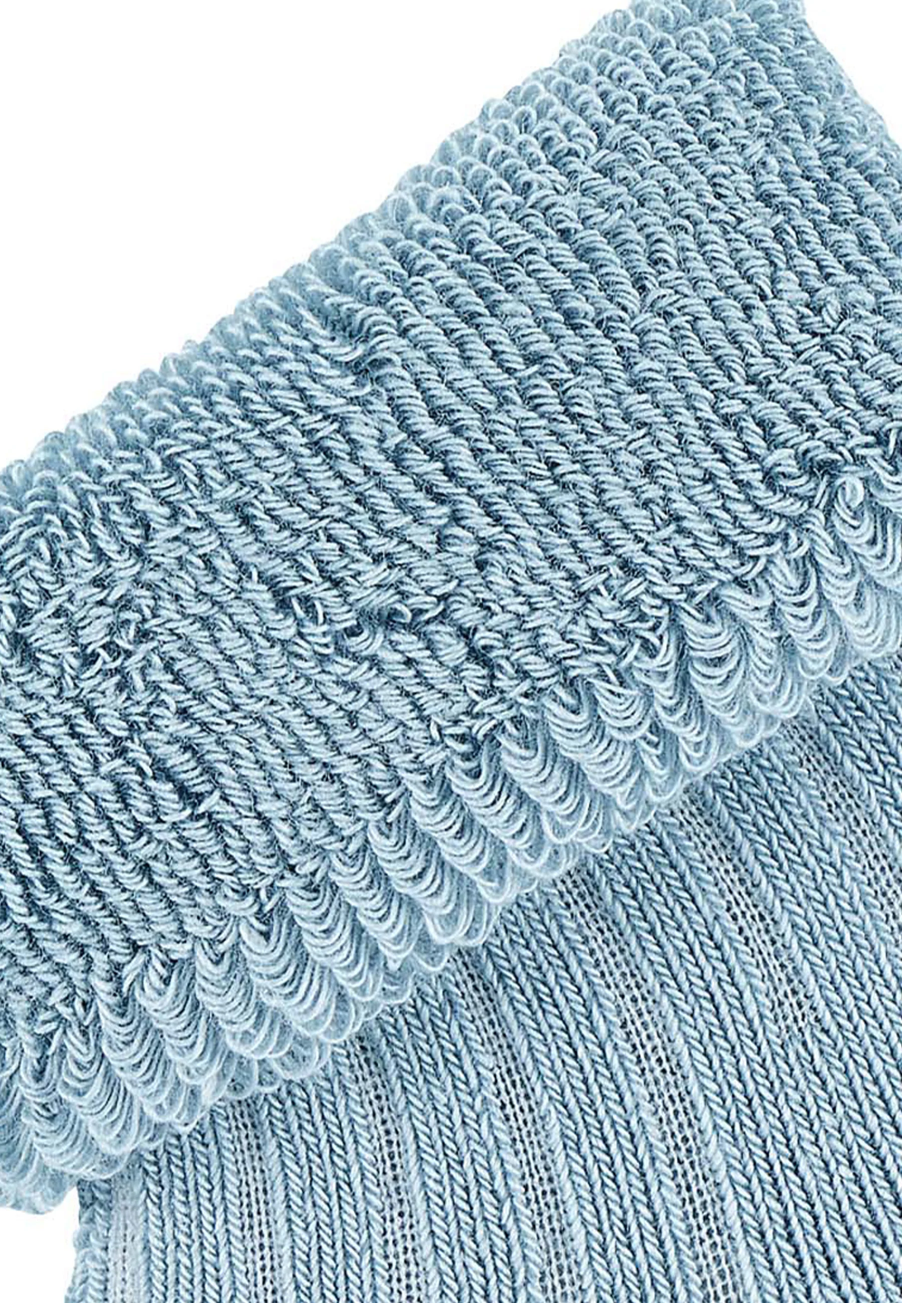 Babysocken uni mit Rippstruktur, Vollplüsch innen