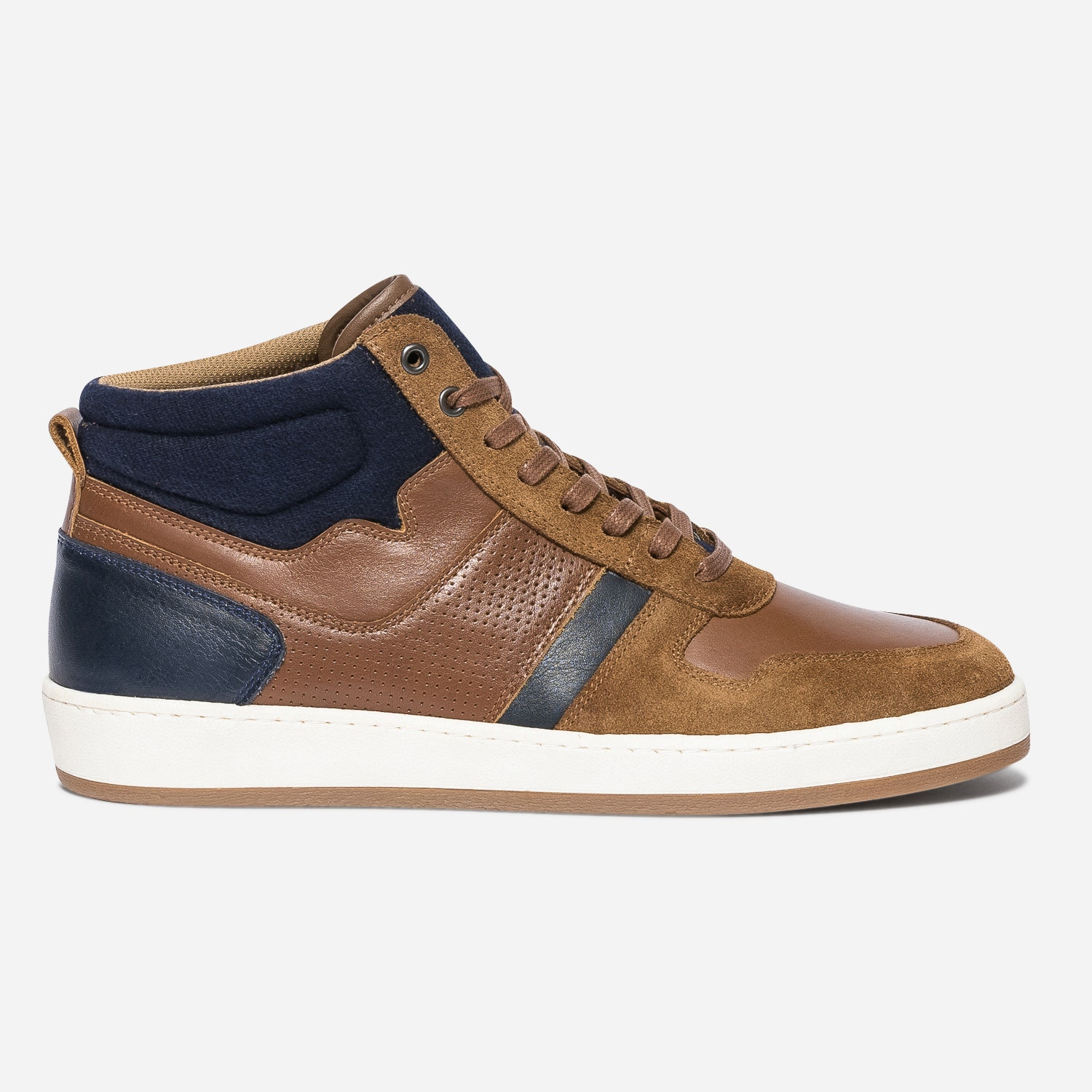 Basket cognac et marine éco-conçue bi matière