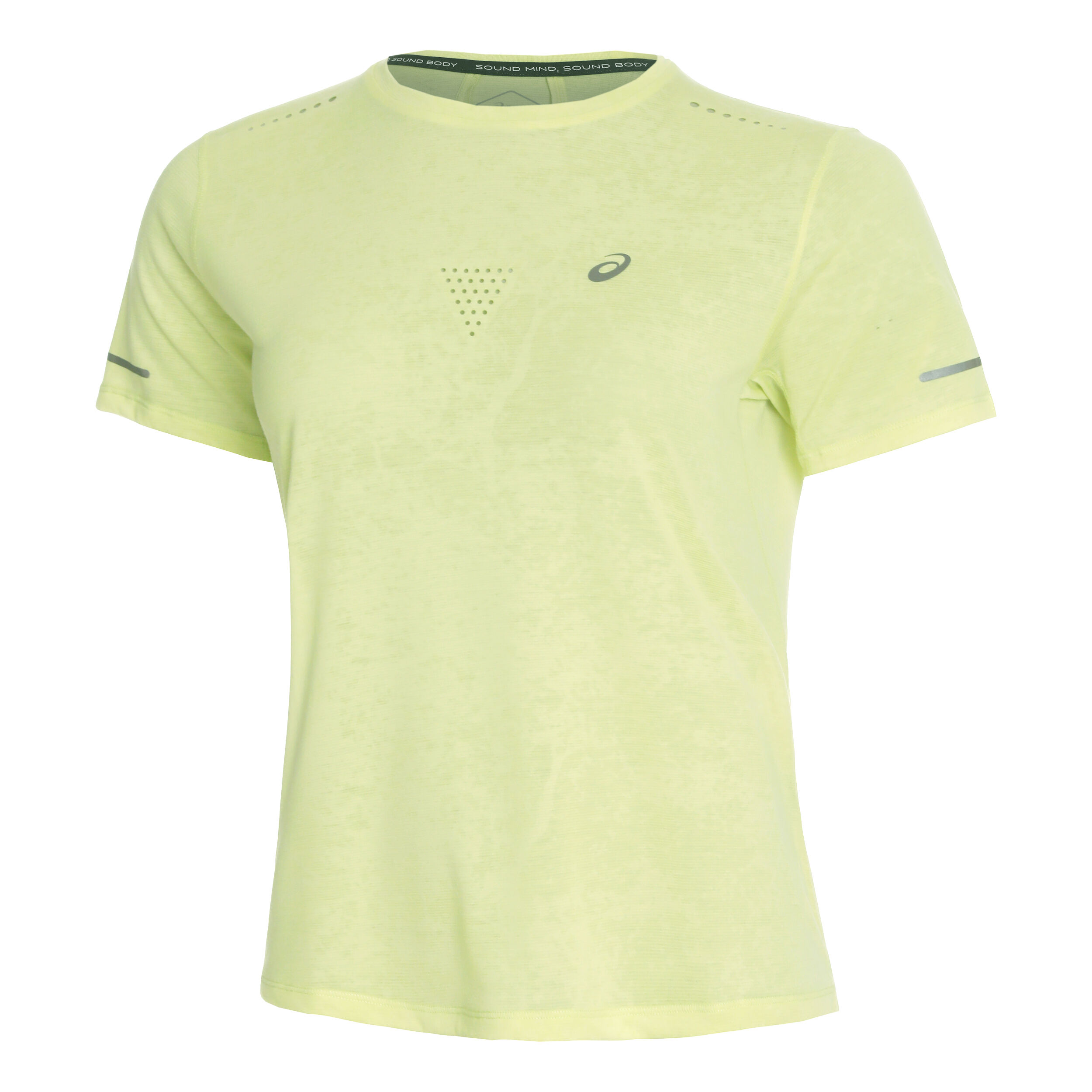 Metarun Pattern Laufshirt Damen - Neongelb
