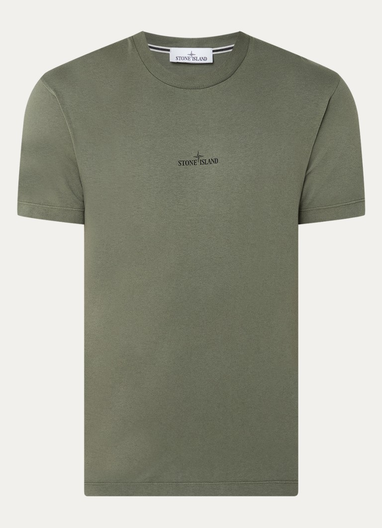 Tricou Stone Island 2NS81 Compass cu logo și imprimeu pe spate.