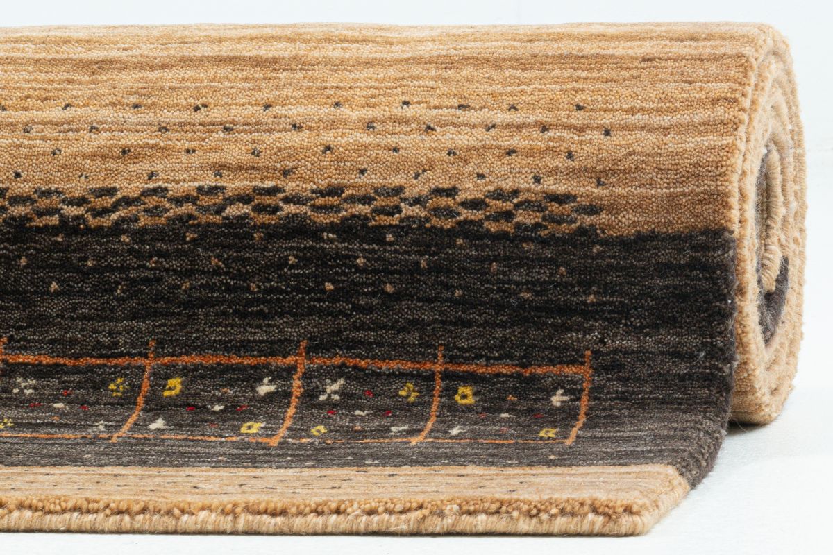 Handloom aus Indien Lori Dream Gold 1539 Brown 70 x 140 cm