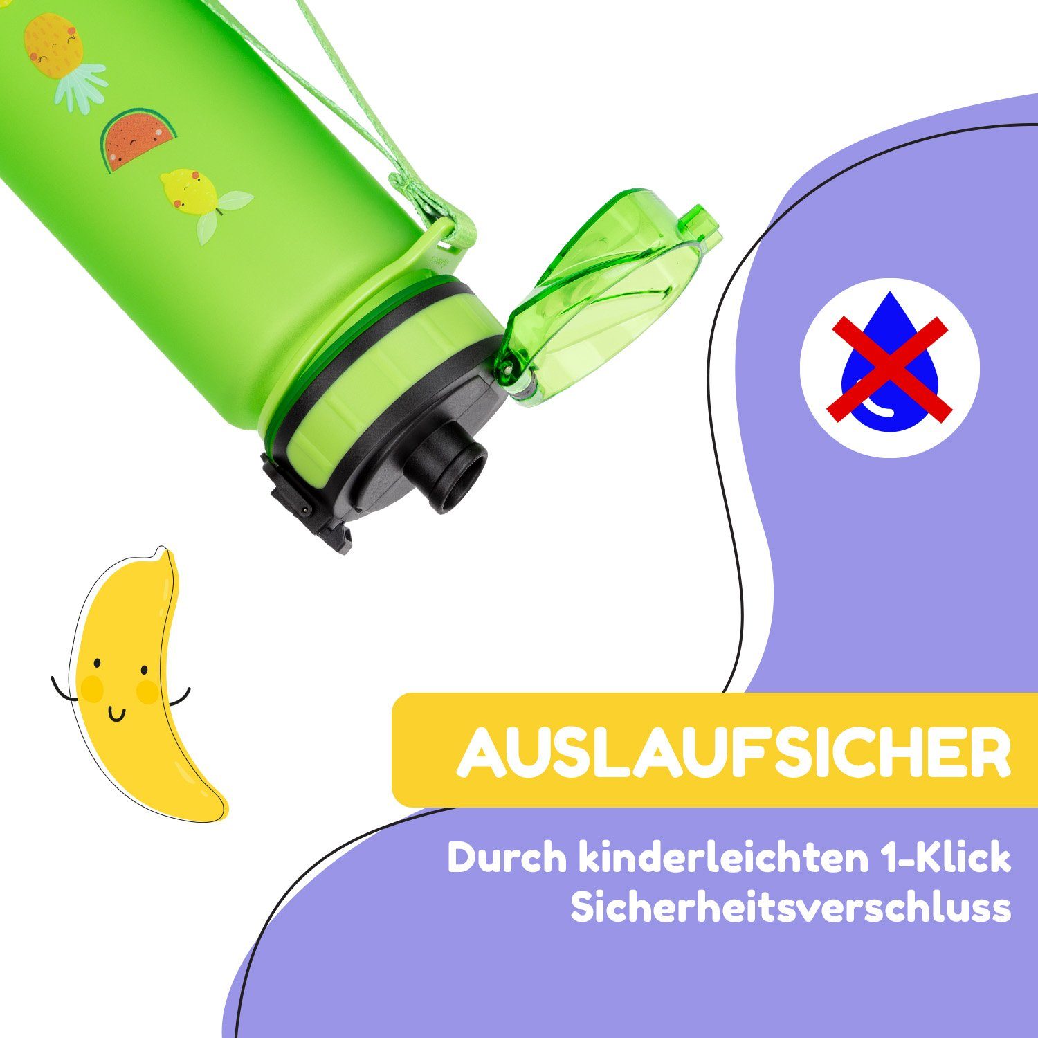 Klarstein Trinkflasche schmatzfatz Trinkflasche