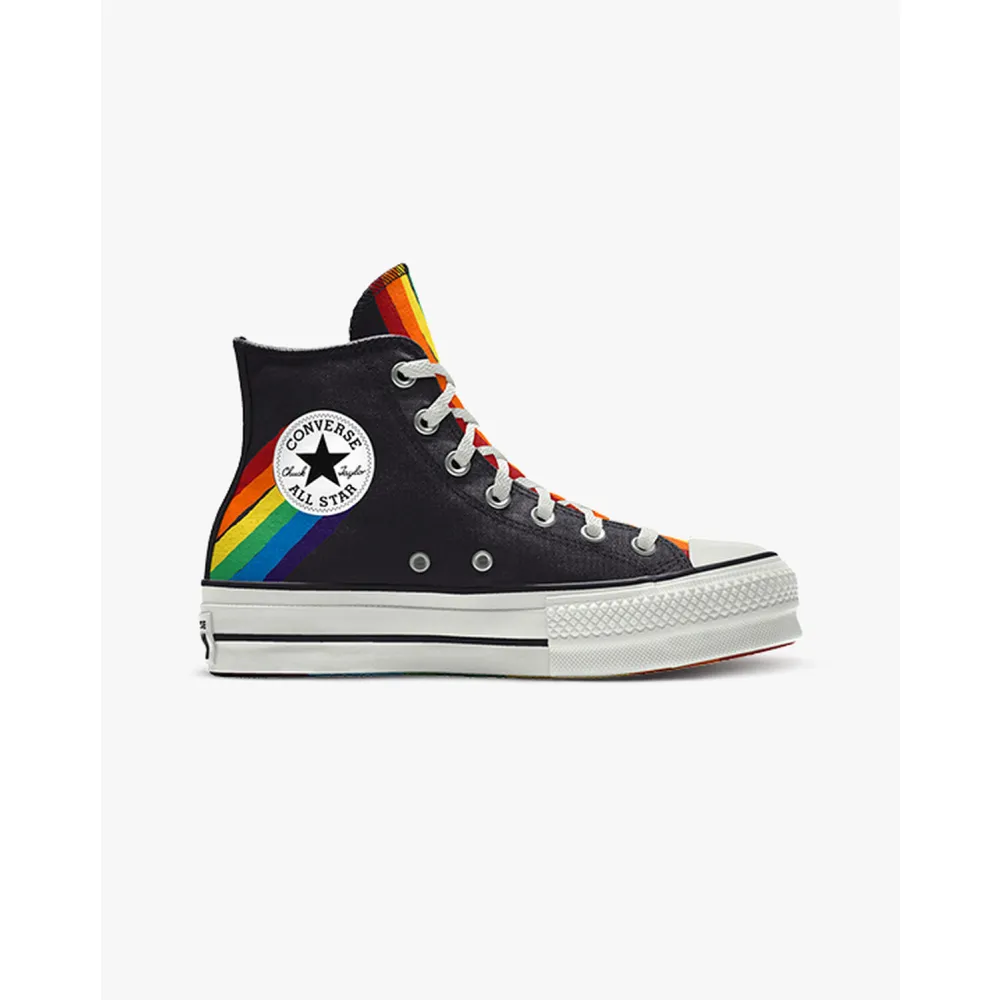 Converse Custom Chuck Taylor All Star Lift Platform Pride By You 169752CSU23_BLACK / schwarz
