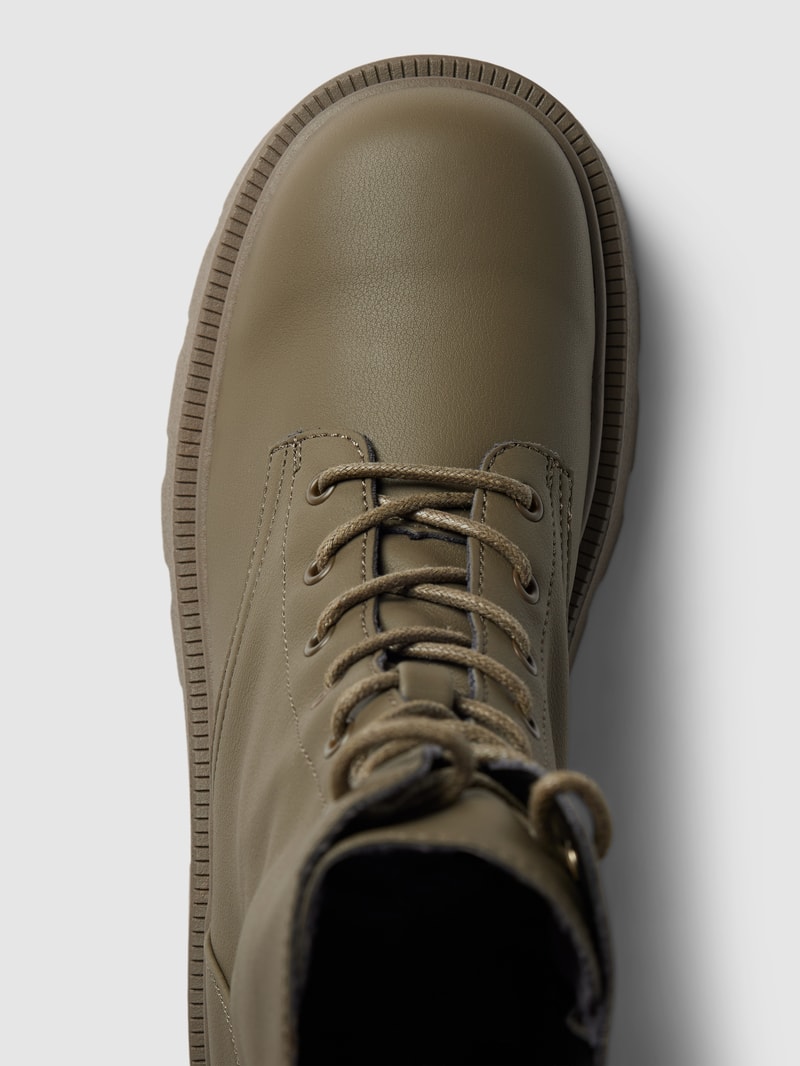 Stiefel mit Plateau-Sohle Modell 'BANYU' in olivgrün