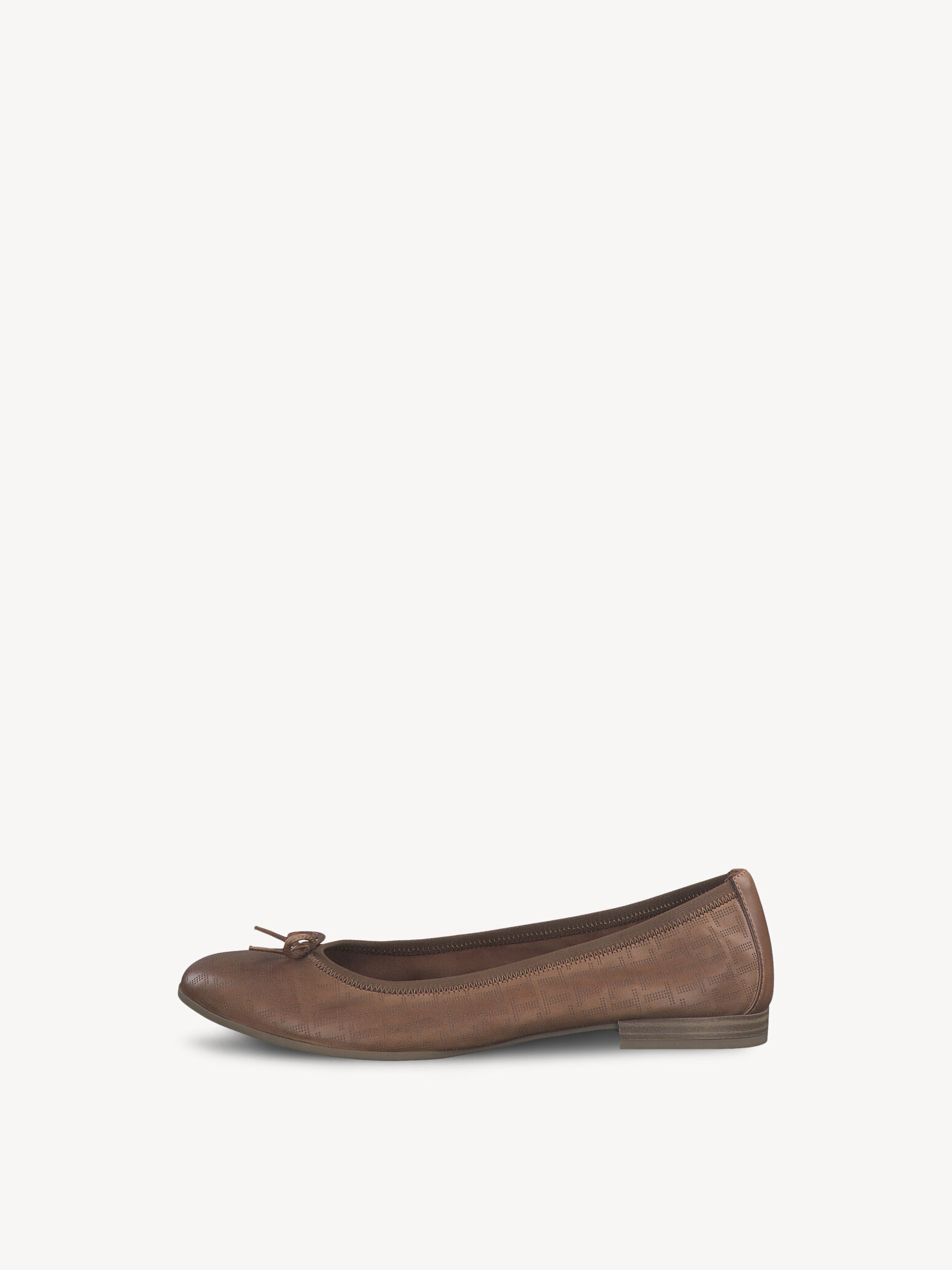 Ballerine en cuir - marron