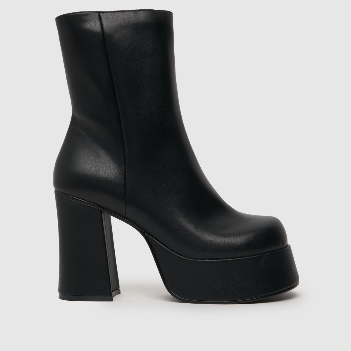 Steve Madden – Svarta, shaken platåboots