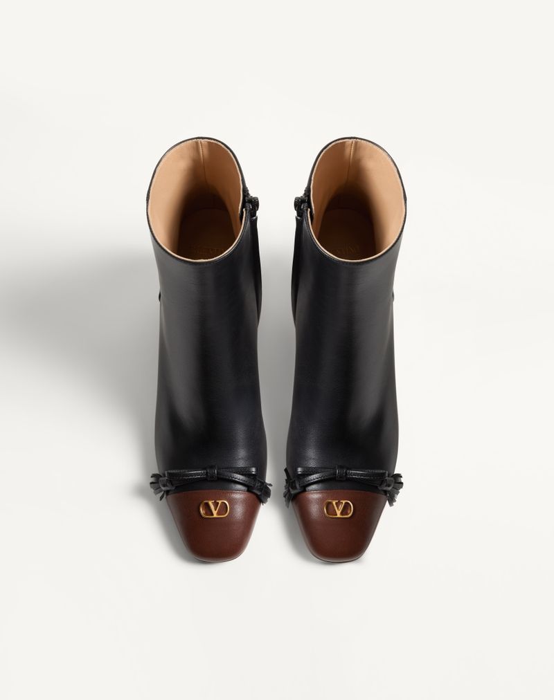 Bota de cano curto Valet Du Roi 60mm em couro de cabra