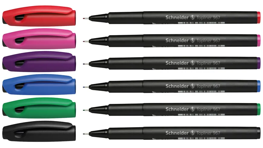 Schneider Fineliner 967 6er Etui