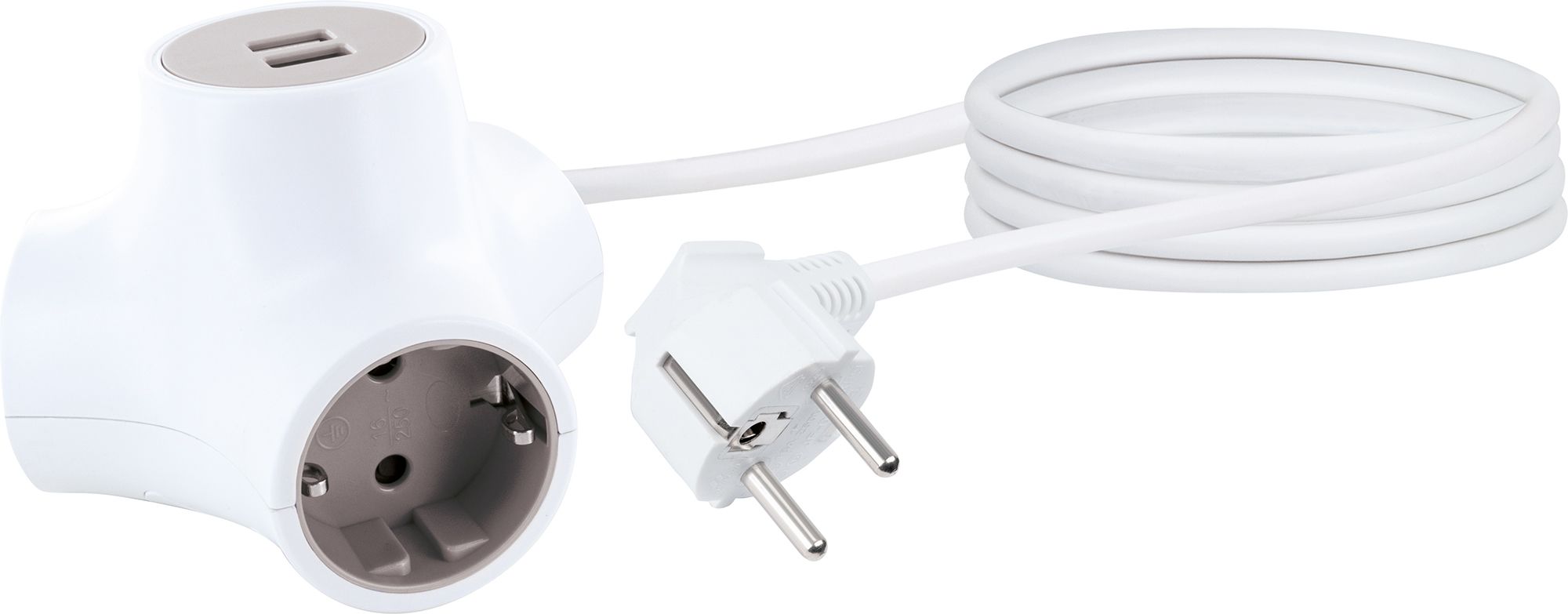 Schwaiger Dreifachsteckdose Würfel-Steckdosenadapter