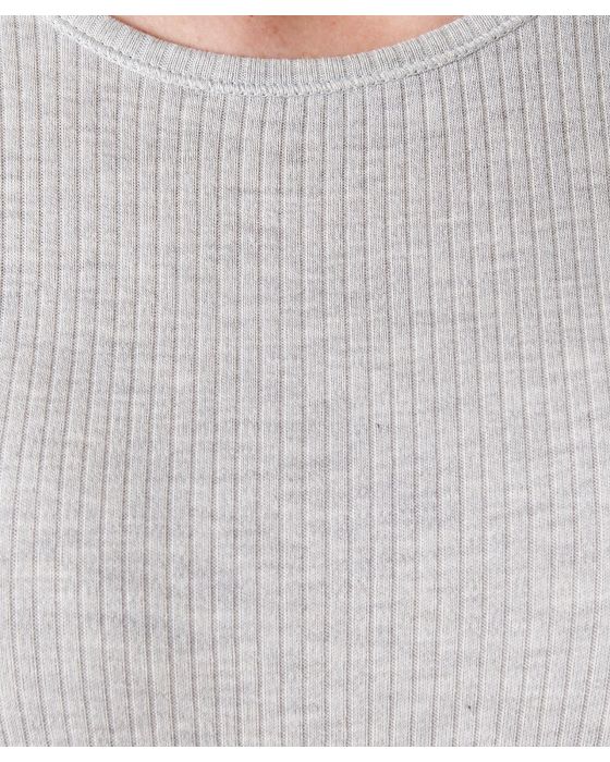 T-shirt côte Richelieu, col rond Thermolactyl