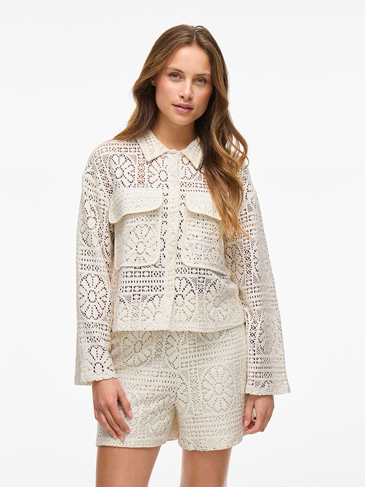 Vila Übergangsjacke in Creme günstig kaufen