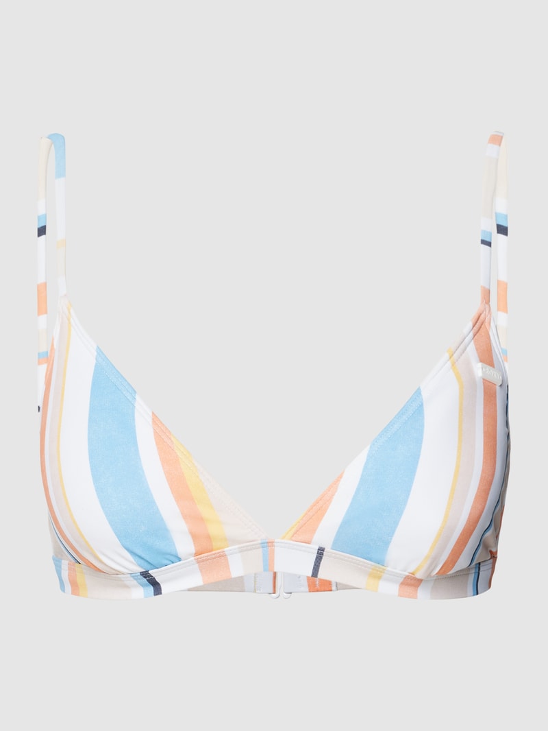 Bikini-Oberteil mit Allover-Muster Modell 'BEACH CLASSICS' in rosé