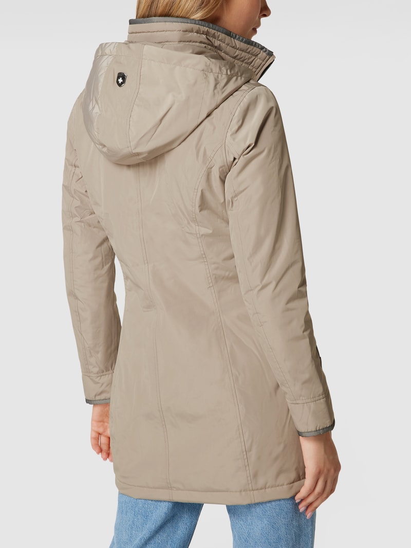 Jacke mit Label-Detail Modell 'STOCKHOLM' in sand