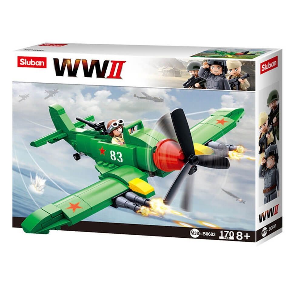 Alliiertes Kampfflugzeug WWII Bausteine Set M38-B0683