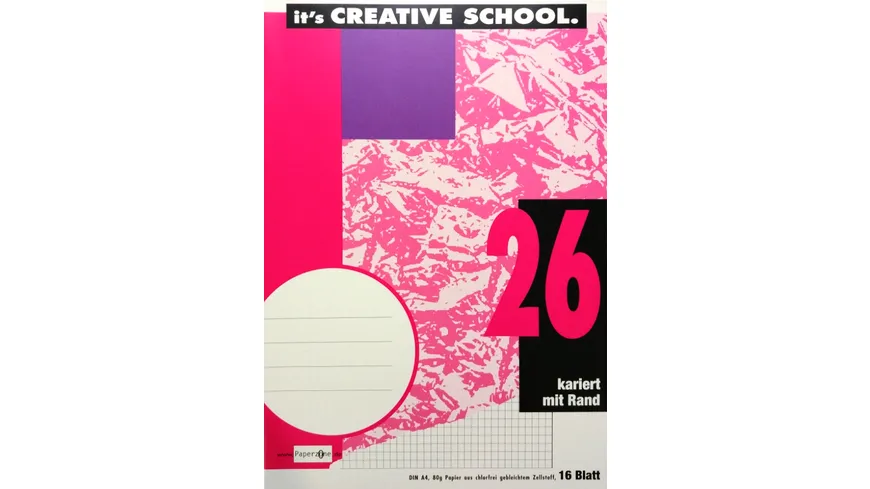 PAPERZONE Heft A4 Lineatur 26 16 Blatt