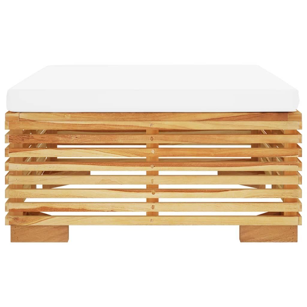 vidaXL Gartenbank 2-tlg Garten-Lounge-Set Massivholz Teak Außenbereich