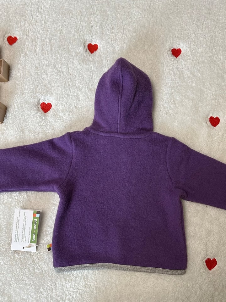 loud   proud Woll-Fleecejacke in Lila günstig kaufen 62/68