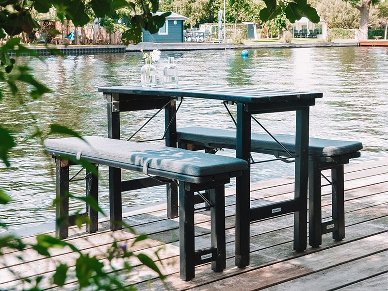 MaximaVida Riga 120 cm klappbare Picknickbank