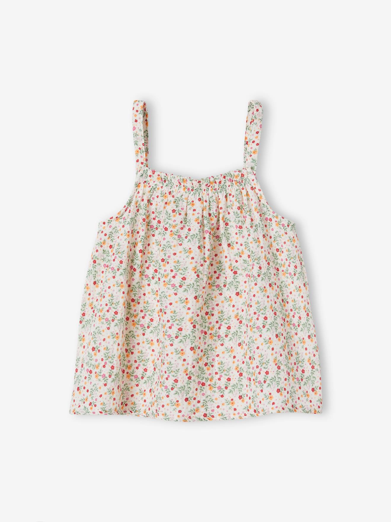 Vertbaudet Mädchen Top aus Musselin - beige